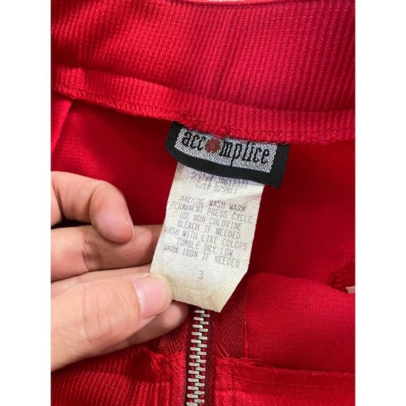 Vintage 90s Red Miniskirt - Picture 5 of 6